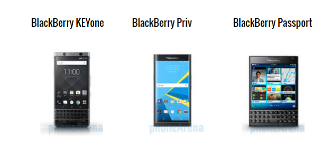 BlackBerry KeyOne đọ thông số với “đàn anh” Priv và Passport BlackBerry KeyOne đọ thông số với “đàn anh” Priv và Passport