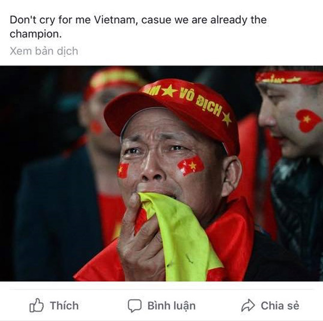 Facebook ngập tràn lời chúc, U23 Việt Nam vẫn vô địch trong lòng người hâm mộ - 2