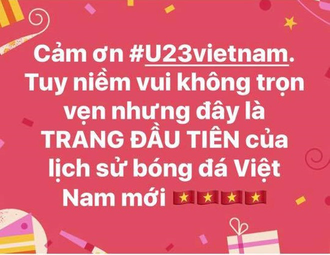 Facebook ngập tràn lời chúc, U23 Việt Nam vẫn vô địch trong lòng người hâm mộ - 11