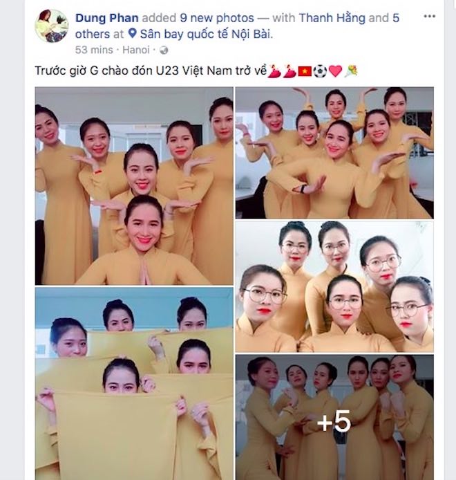 Dân mạng sôi sục chờ đón U23 Việt Nam về sân bay Nội Bài - 8