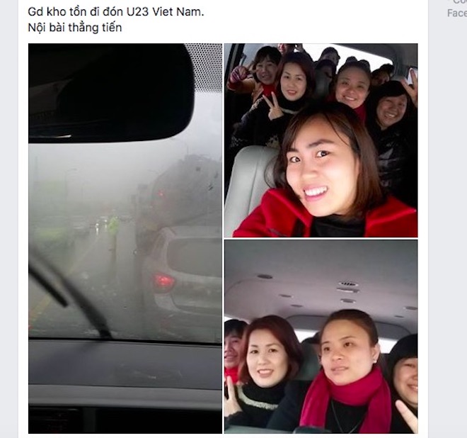 Dân mạng sôi sục chờ đón U23 Việt Nam về sân bay Nội Bài - 9