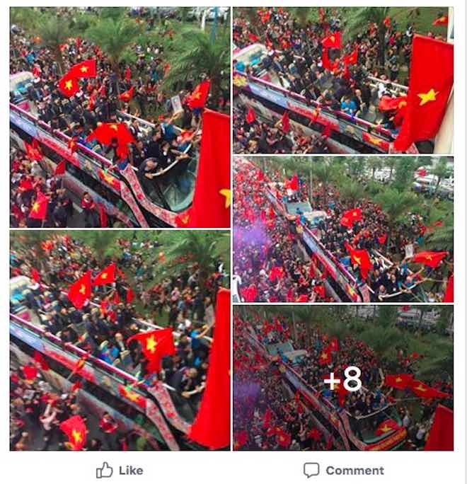 Hình ảnh U23 Việt Nam về nước ngập tràn Facebook - 12