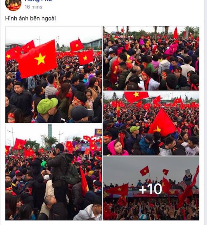 Hình ảnh U23 Việt Nam về nước ngập tràn Facebook - 16