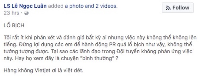 Dân mạng "nóng mặt" đòi tẩy chay VietJet Air vì "chiêu đãi" U23 VN bằng bikini - 9