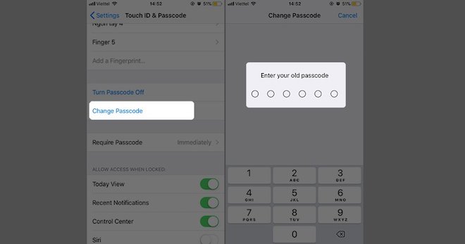 Hướng dẫn chuyển mật mã passcode iPhone 6 số về 4 số - 3