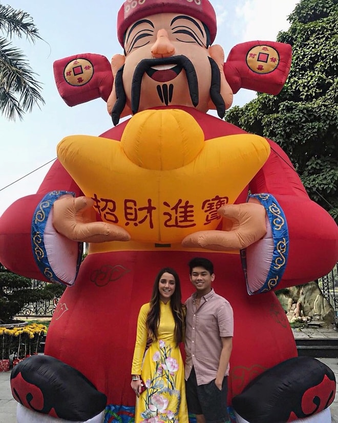 Gia đình Tăng Thanh Hà diện áo dài đón Tết - 8