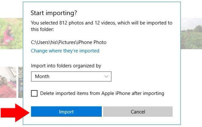 Khắc phục vấn đề ảnh chụp bởi iPhone X không đọc được trên máy tính - 4