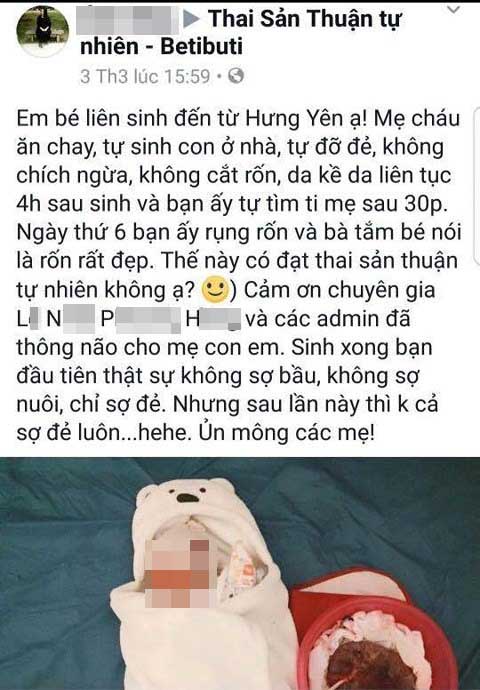Thân nhân của người kêu gọi sinh đẻ “thuận tự nhiên” phản pháo - 2