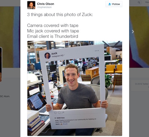 Che webcam như Mark Zuckerberg đã đủ an toàn?