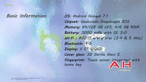 HTC U lộ cấu hình mạnh, thiết kế cao cấp