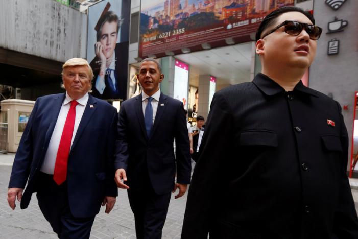 “Trump, Obama và Kim Jong-un” gây náo loạn Hồng Kông - 1