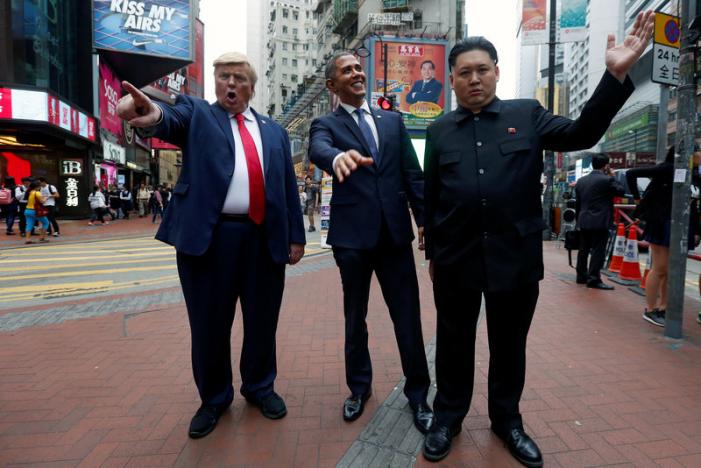 “Trump, Obama và Kim Jong-un” gây náo loạn Hồng Kông - 4