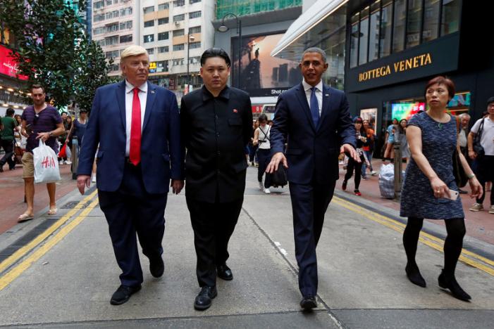 “Trump, Obama và Kim Jong-un” gây náo loạn Hồng Kông - 2