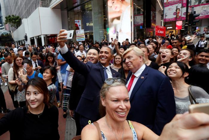 “Trump, Obama và Kim Jong-un” gây náo loạn Hồng Kông - 5