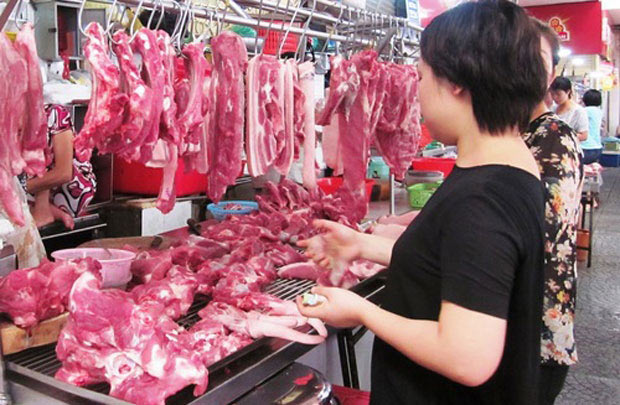 Thị trường nội địa vẫn là kênh tiêu thụ thịt lợn chủ yếu.