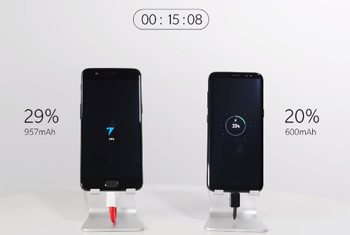 OnePlus 5 và Samsung Galaxy S8: "Ai" sạc nhanh hơn?