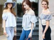 Thẫn thờ ngắm mỹ nhân khoe vai trần trắng nõn sexy