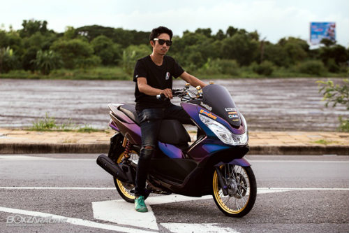 Ngắm Honda PCX 150 độ vàng siêu đắt của &#34;dân chơi&#34; - 2