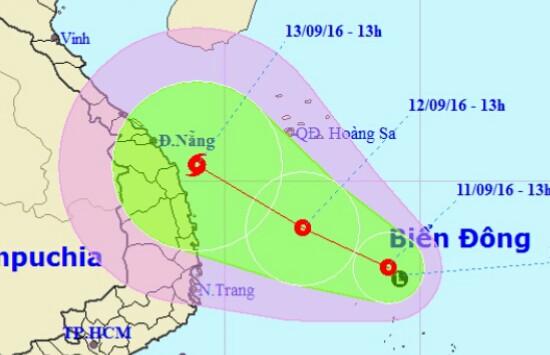 Áp thấp nhiệt đới mạnh lên, hướng vào Quảng Ngãi - Khánh Hòa - 1