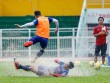 ĐT Việt Nam dầm mình trong "biển nước" do Sài Gòn mưa to