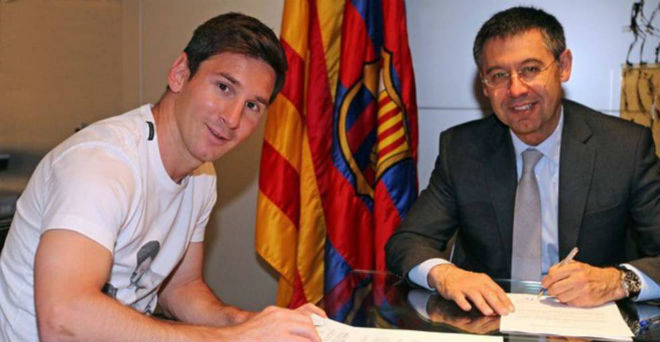 Messi lấy vợ: An cư lạc nghiệp, ký điều khoản cực “dị” với Barca - 2