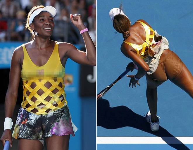 Tròn mắt ngắm váy tennis ngắn cũn cỡn như váy ngủ, nội y - 3