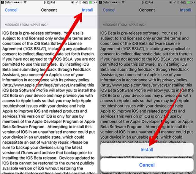 Cách cài đặt iOS 11 beta 3 cho iPhone không cần tài khoản Developer - 3