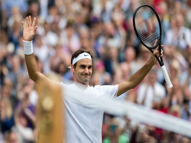 Clip hot Wimbledon: Federer