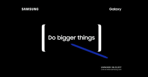 Samsung úp mở sự kiện Note 8, tuyên bố “Làm lớn hơn” Samsung úp mở sự kiện Note 8, tuyên bố “Làm lớn hơn”