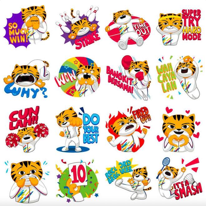 Facebook ra bộ sticker chú hổ Malayan cho SEA Games 2017 - 2