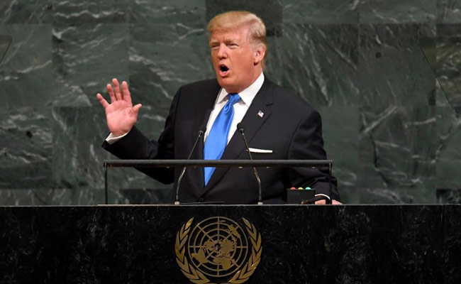 Ông Trump đe dọa &#34;hủy diệt hoàn toàn&#34; Triều Tiên - 1