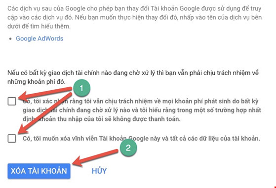 4 bước để xóa vĩnh viễn tài khoản Google - 4