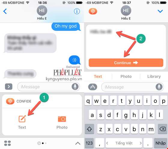 Thủ thuật gửi tin nhắn tự hủy trên iPhone - 2
