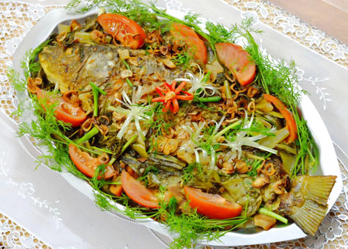 Ngon cơm với cá chép om dưa - 8