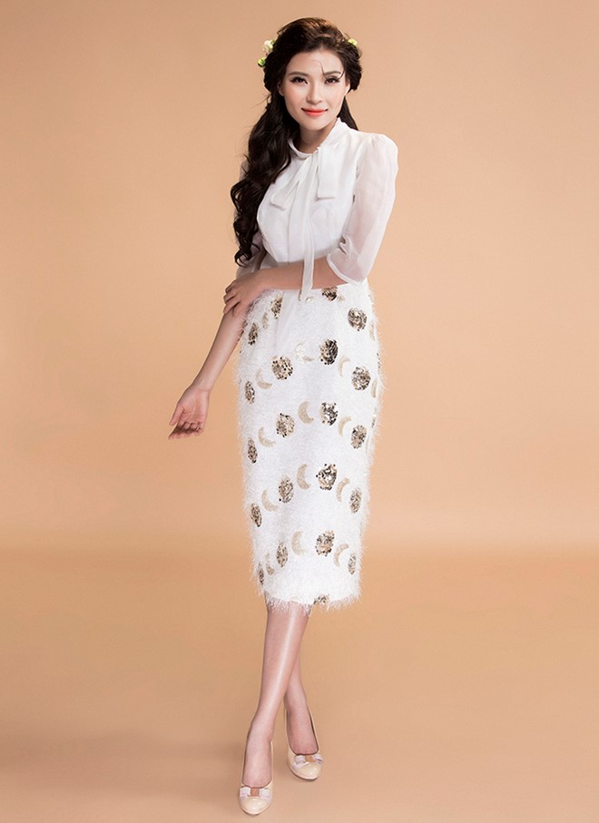 Thúy Diễm ngày càng sexy với tông pastel ngày gió - 6