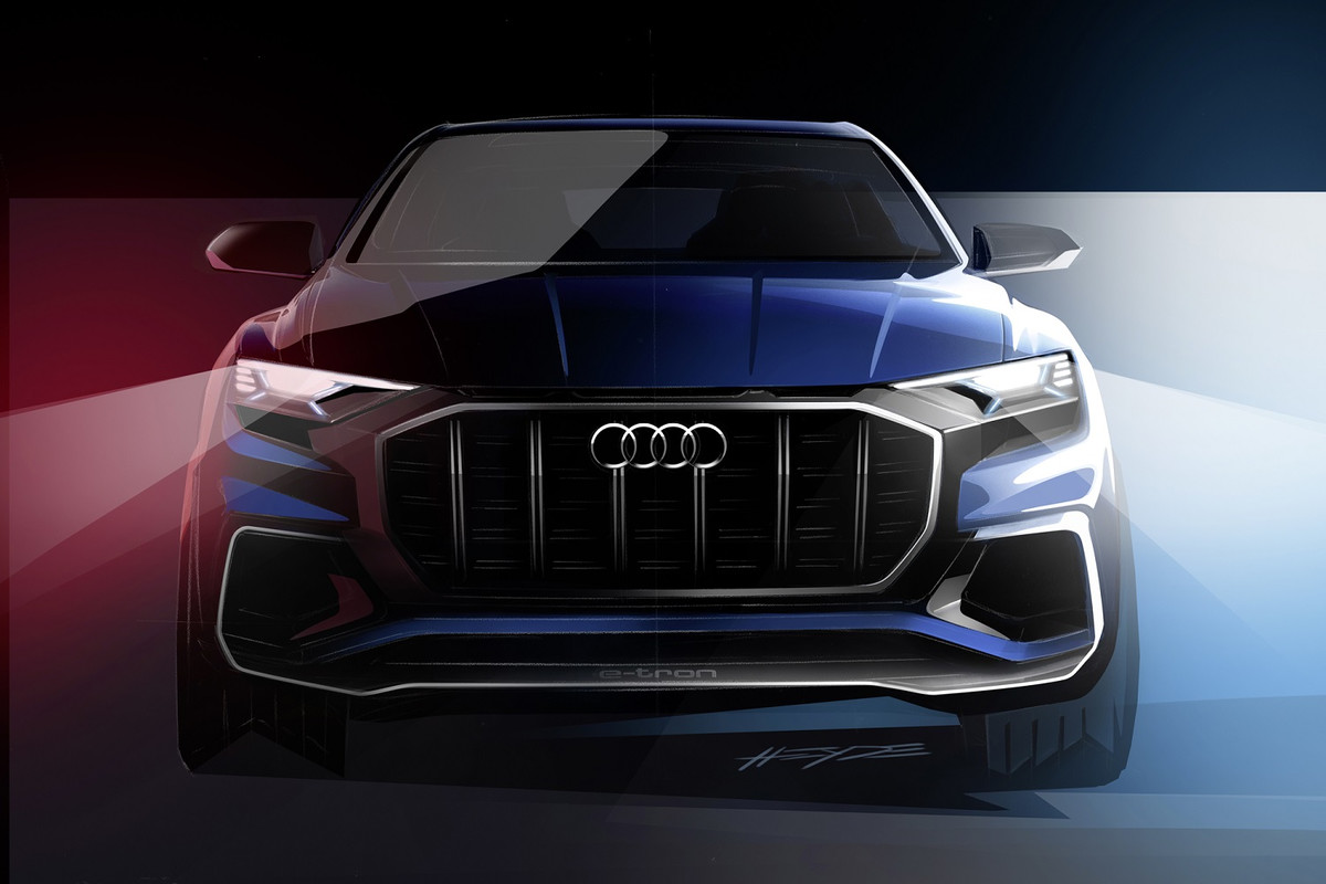 Audi Q8 E-tron concept lộ diện, đối thủ của BMW X6 và GLE Coupe - 2