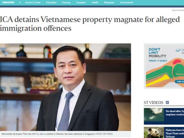 Singapore xác nhận đang tạm giữ ông ”Phan Van Anh Vu”