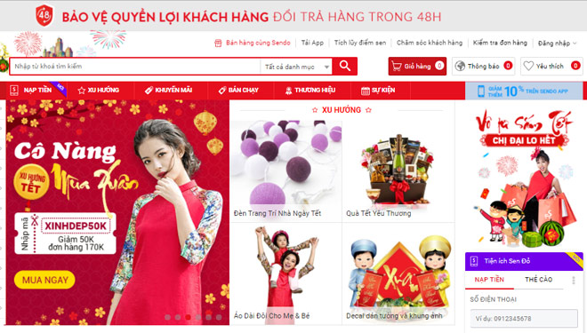 Sendo.vn: Tết đến nơi rồi, đừng mắc bẫy mua hàng online lừa đảo - 1