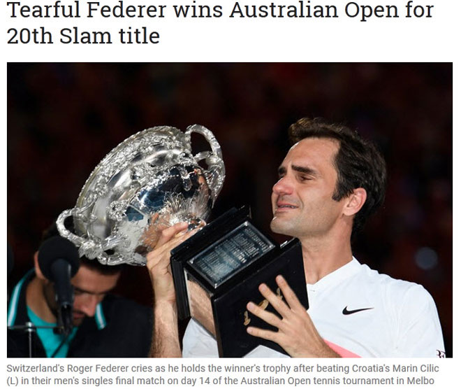 Federer &#34;ăn&#34; 20 Grand Slam: Báo chí cạn lời, ông hoàng bẻ cong thời gian - 1