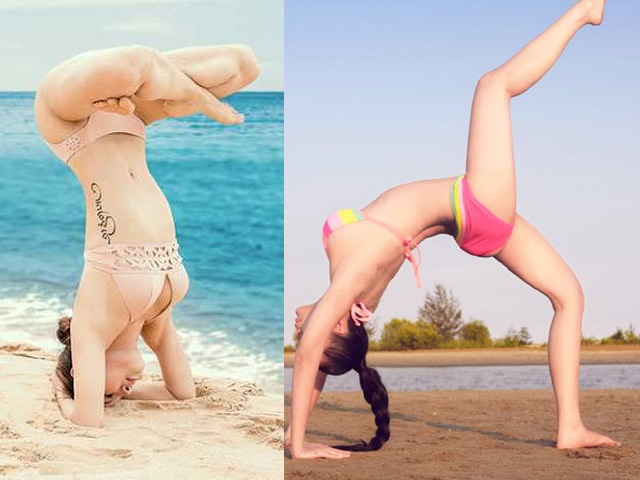 Ngắm mãi không chán 7 mỹ nhân dáng chuẩn mặc bikini tập yoga