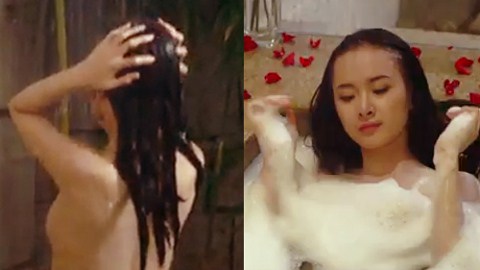 Angela Phương Trinh bán nude trong phòng tắm khoe vòng 3 đồ sộ