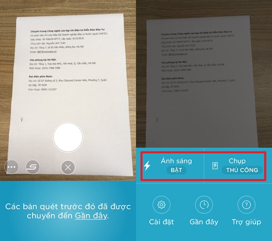 2 cách scan tài liệu bằng điện thoại
