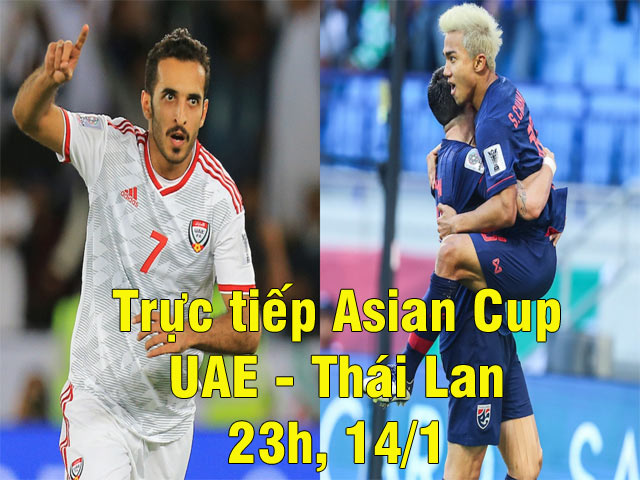 Live Asian Cup Football, UAE - Thailand: 