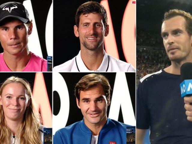 Murray báo ”tin buồn” ở Australian Open: Federer-Nadal-Djokovic nói gì?