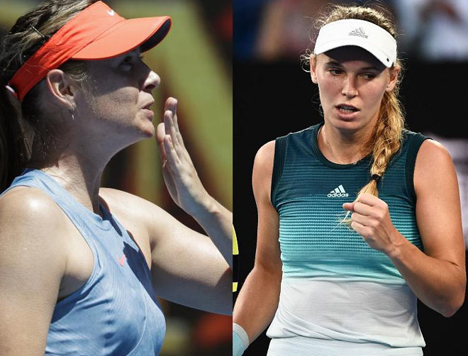 Sharapova đấu Wozniacki Australian Open: “Bỏng mắt” chân dài & đường cong - 1