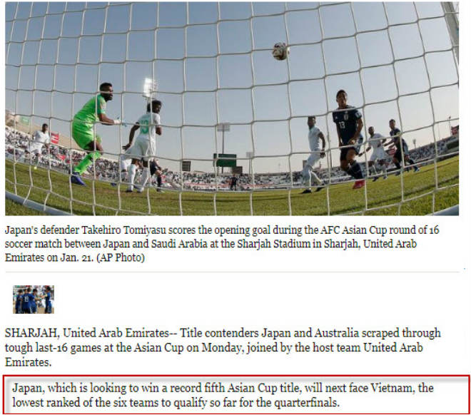 Báo Nhật Bản: Việt Nam yếu nhất tứ kết Asian Cup, đội nhà vẫn &#34;giấu bài&#34; - 1