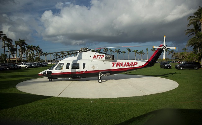 Với địa hình bằng phẳng và không gian rộng thoáng, Tổng thống Donald Trump có thể di chuyển đến câu lạc bộ bằng chính trực thăng của mình nếu như không sử dụng chuyên cơ Air Force One.
