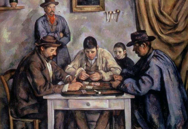 Bức tranh “The Card Players” - 275 triệu USD (khoảng 6.300 tỷ VND). The Card Players là 1 bộ các bức tranh sơn dầu của nghệ sĩ người Pháp Paul Cézanne trường phái hậu Ấn tượng. Đây là bức tranh đắt thứ nhì từng được bán ra (sau Interchange của Willem de Kooning).