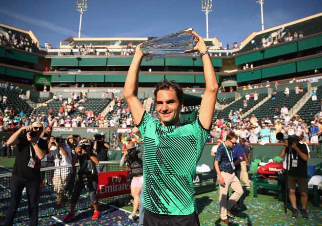 Tennis 24/7: Đấu Nadal - Djokovic, Federer là "Vua kỷ lục" ở Indian Wells - 1