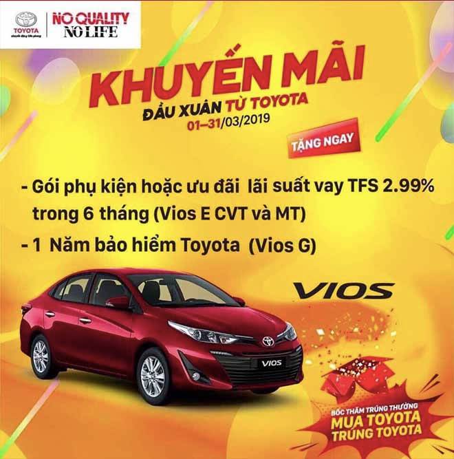 Bảng giá xe Toyota Vios 2019 lăn bánh cập nhật mới nhất: Hỗ trợ 25 triệu khi mua xe Toyota Vios trong tháng này - 1